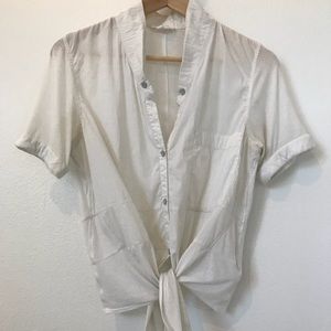 VINTAGE HELMUT LANG TIE FRONT TEE